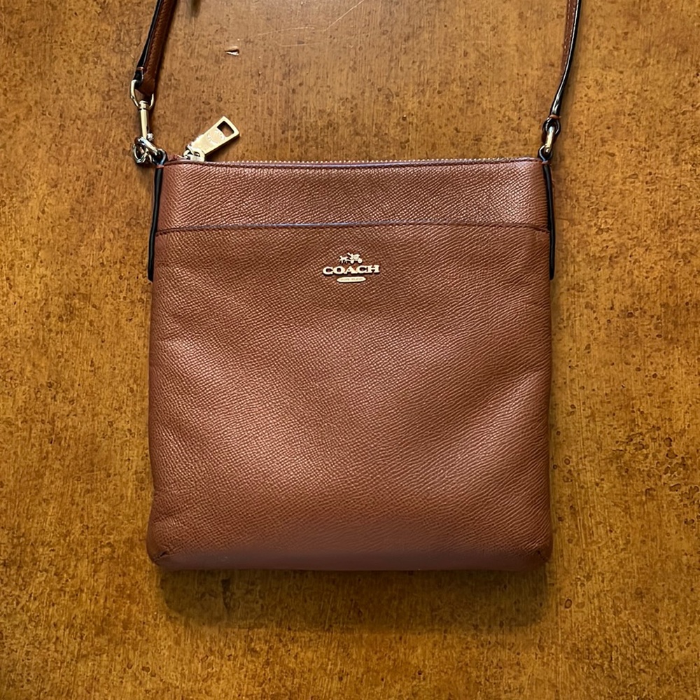 Coach Brown Leather Crossbody Bag